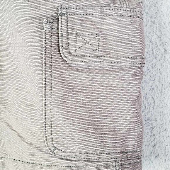 Duluth Trading Co Cargo Shorts Men's Size 38 Heavy Dark Canvas Gray Greige - Picture 8 of 9